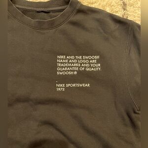 Black Nike crew neck